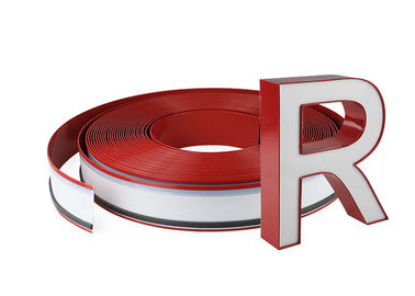 3D Sign Channel Extrusion 0.5MM Red Color Channelume Aluminium Coil