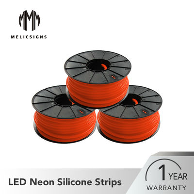 220V 12mm Tebal Warna Merah Panjang 50 Meter LED Neon Silicone Strip