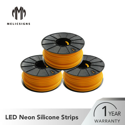 Perlindungan Lingkungan 50 Meter Panjang Kuning 12mm Silicone Neon LED Strip