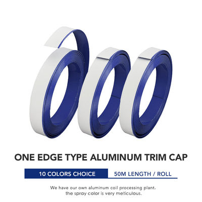 CE 100M Aluminium Trim Cap Strip Roll Untuk Tanda Belanja LED