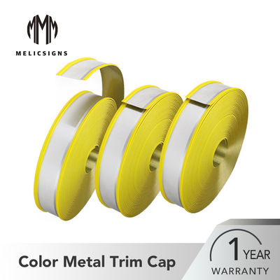Pembuatan Tangan 80mm Yellow Steel Core Rubber Trim Cap untuk Dekorasi Luar Ruangan