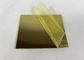 Indoor / Outdoor Channelume Aluminium Extrusion Gold Mirror Dengan PVC