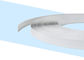 Panah Bentuk Surat Saluran Plastik Trim Cap Profil Ekstrusi Warna Putih Putih Untuk Pengembalian Signage
