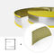 Pembuatan Tangan 80mm Yellow Steel Core Rubber Trim Cap untuk Dekorasi Luar Ruangan