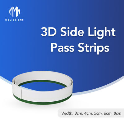 1mm Bending 3D Side Pass Light Strips Letters Fleksibel untuk dekorasi